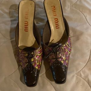 Miu Miu mules.